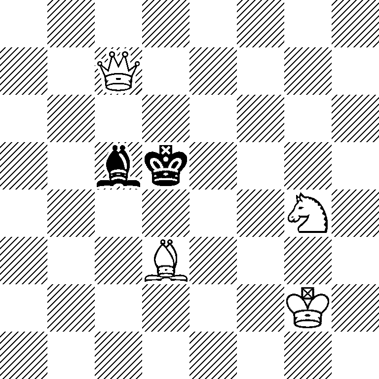 8/2Q5/8/2bk4/6N1/3B4/6K1/8