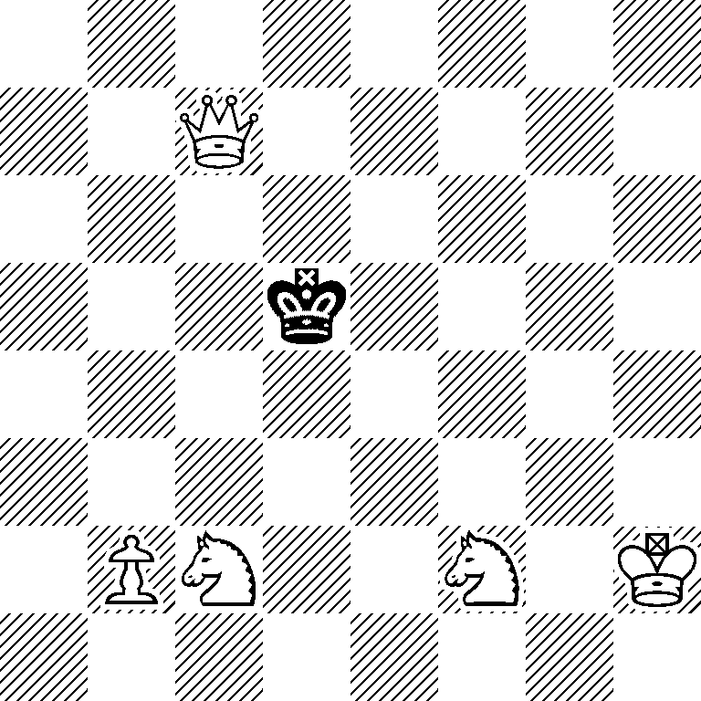 8/2Q5/8/3k4/8/8/1PN2N1K/8