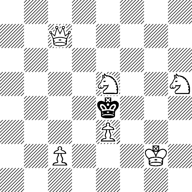 8/2Q5/8/4N2N/4k3/4P3/2P3K1/8