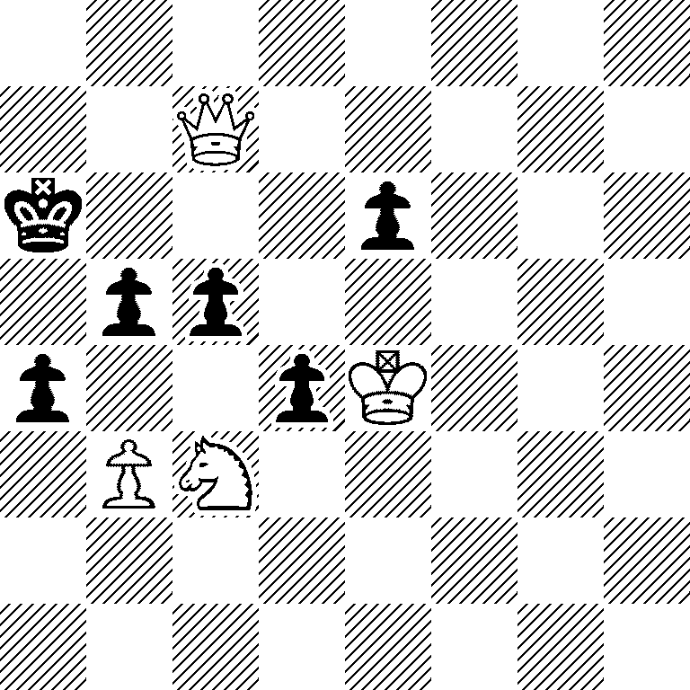 8/2Q5/k3p3/1pp5/p2pK3/1PN5/8/8