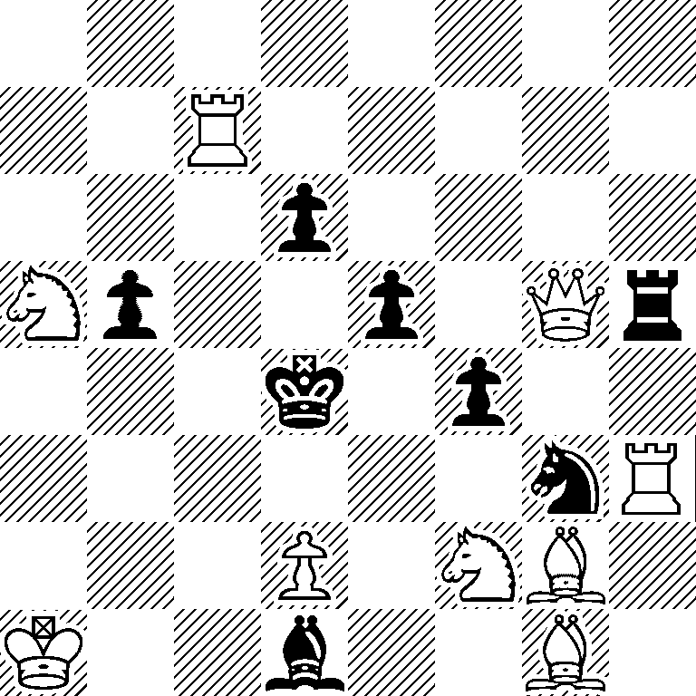 8/2R5/3p4/Np2p1Qr/3k1p2/6nR/3P1NB1/K2b2B1