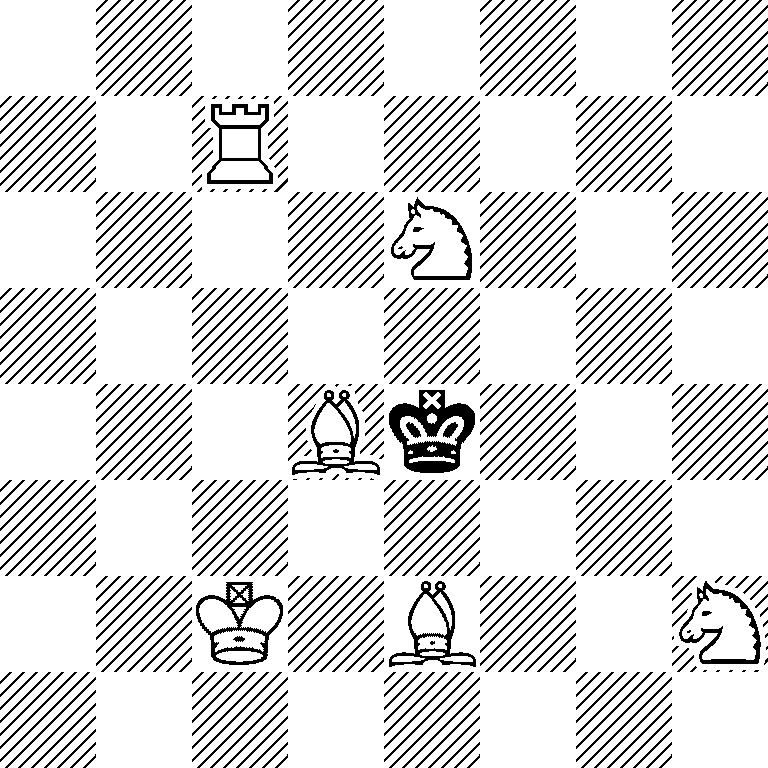 8/2R5/4N3/8/3Bk3/8/2K1B2N/8