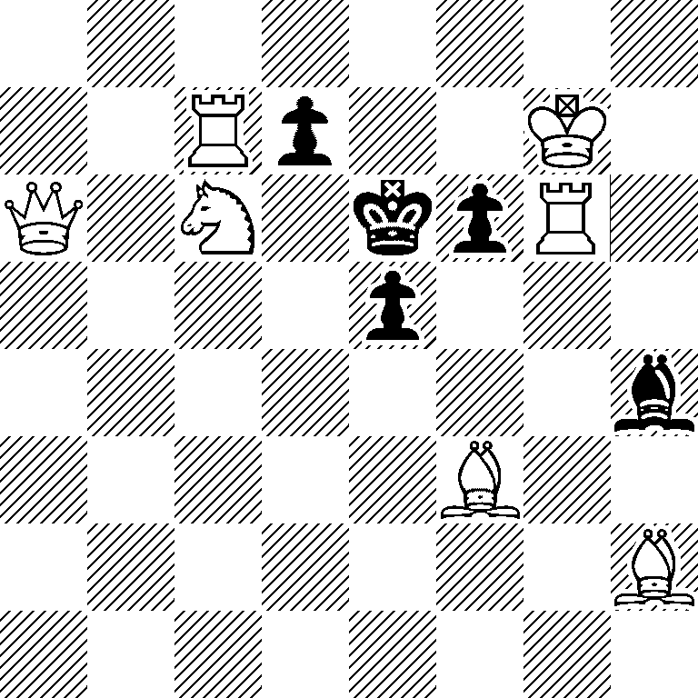 8/2Rp2K1/Q1N1kpR1/4p3/7b/5B2/7B/8