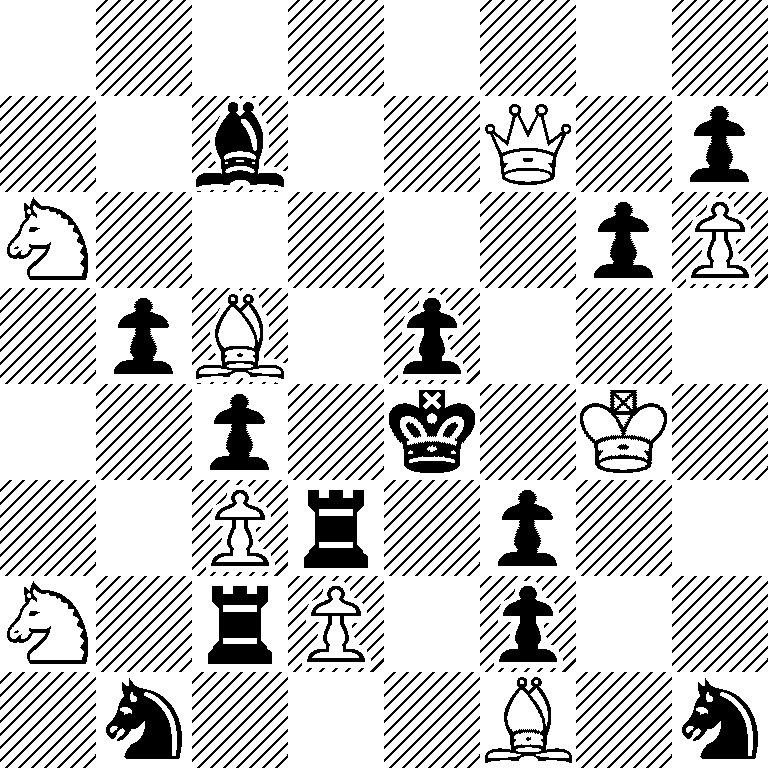 8/2b2Q1p/N5pP/1pB1p3/2p1k1K1/2Pr1p2/N1rP1p2/1n3B1n