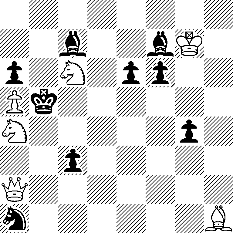 8/2b2bK1/p1N1pp2/Pk6/N5p1/2p5/Q7/n6B