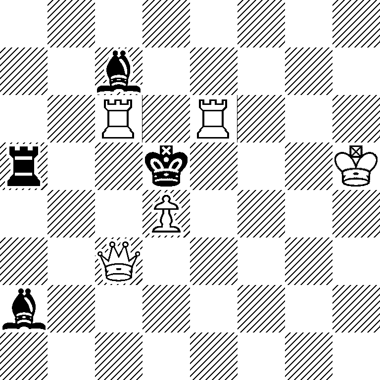 8/2b5/2R1R3/r2k3K/3P4/2Q5/b7/8