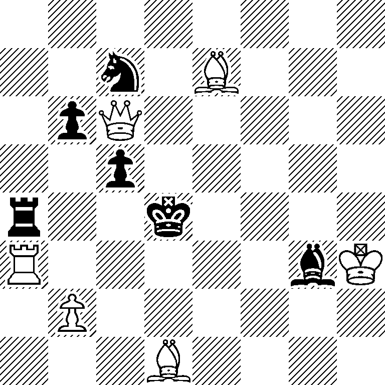 8/2n1B3/1pQ5/2p5/r2k4/R5bK/1P6/3B4