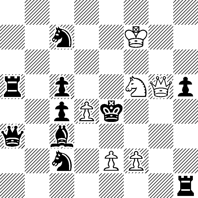 8/2n2K2/8/r1p2NQp/2pPk3/q1b5/2n1PP2/7r
