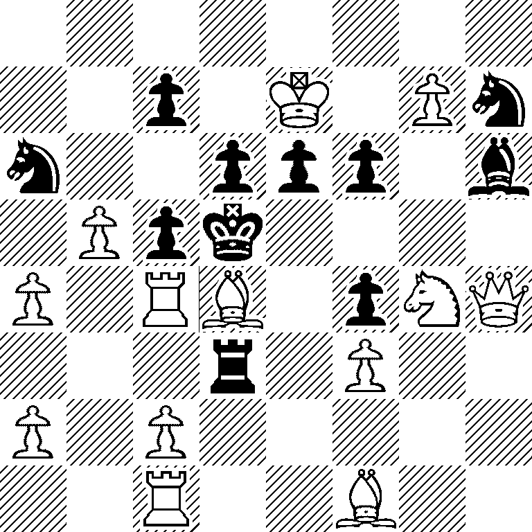 8/2p1K1Pn/n2ppp1b/1Ppk4/P1RB1pNQ/3r1P2/P1P5/2R2B2