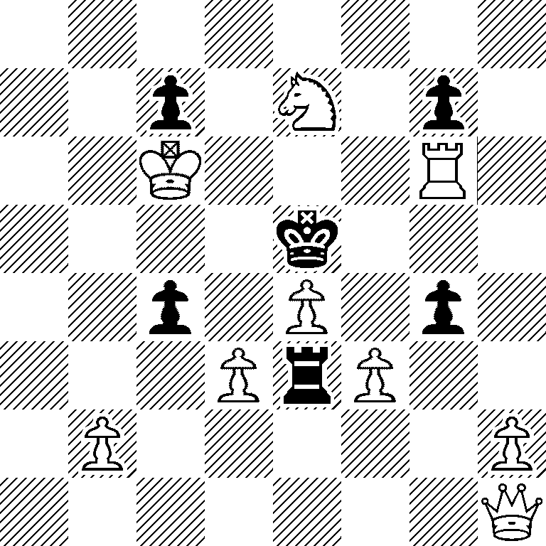 8/2p1N1p1/2K3R1/4k3/2p1P1p1/3PrP2/1P5P/7Q