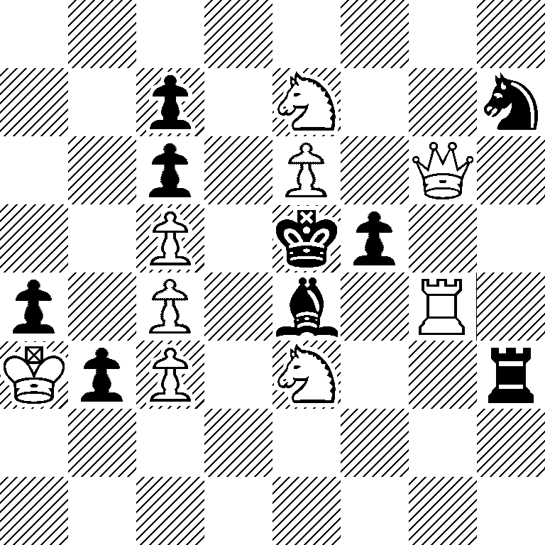 8/2p1N2n/2p1P1Q1/2P1kp2/p1P1b1R1/KpP1N2r/8/8