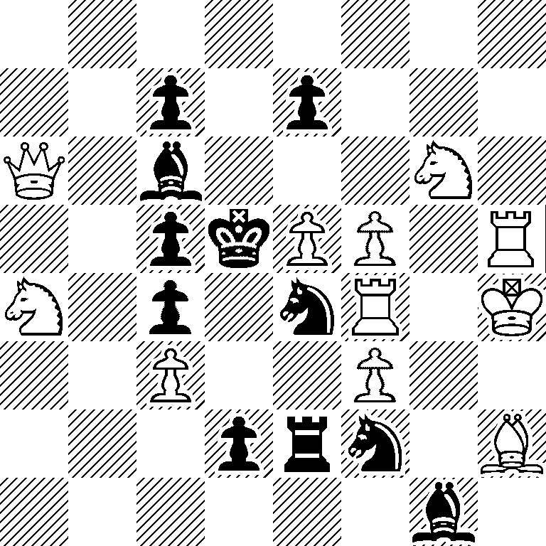 8/2p1p3/Q1b3N1/2pkPP1R/N1p1nR1K/2P2P2/3prn1B/6b1
