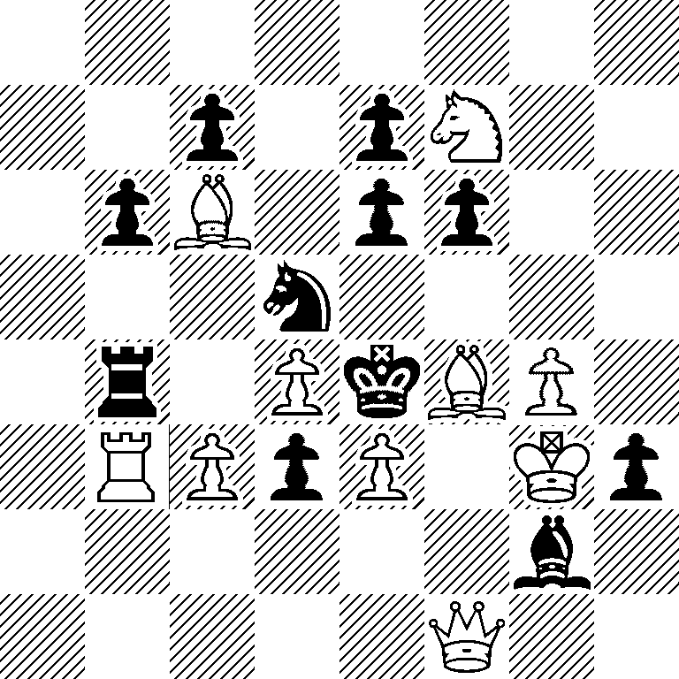 8/2p1pN2/1pB1pp2/3n4/1r1PkBP1/1RPpP1Kp/6b1/5Q2