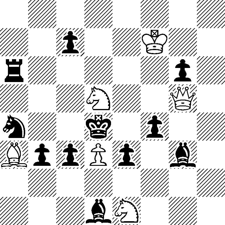 8/2p2K2/r5p1/3N2Q1/n2k1p2/BppPp1b1/8/3bN3