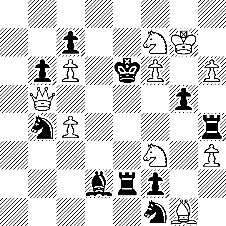 8/2p2NK1/1pP1kP1P/1Q4p1/1nP4r/5N1P/3brp2/5nB1