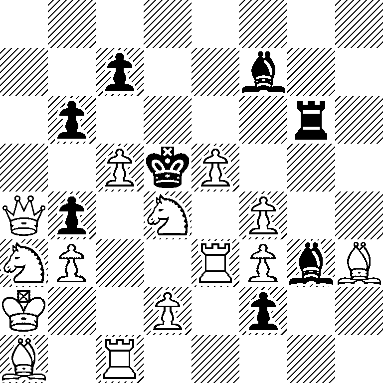 8/2p2b2/1p4r1/2PkP3/Qp1N1P2/NP2RPbB/K2P1p2/B1R5