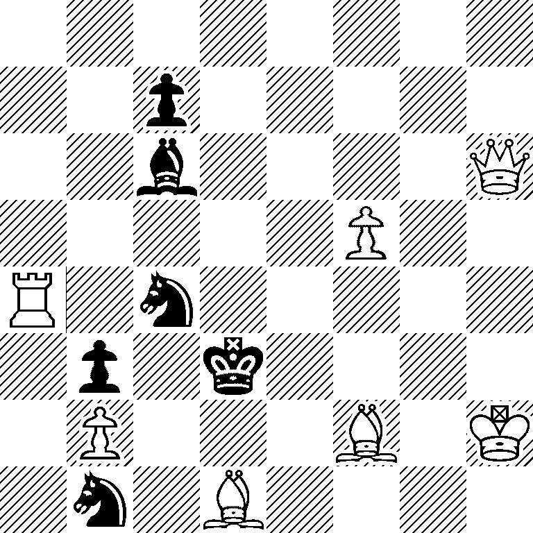 8/2p5/2b4Q/5P2/R1n5/1p1k4/1P3B1K/1n1B4