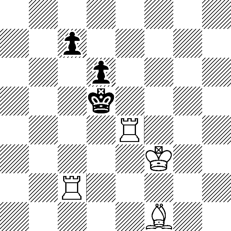 8/2p5/3p4/3k4/4R3/5K2/2R5/5B2