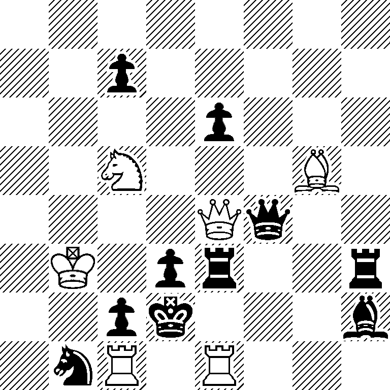 8/2p5/4p3/2N3B1/4Qq2/1K1pr2r/2pk3b/1nR1R3