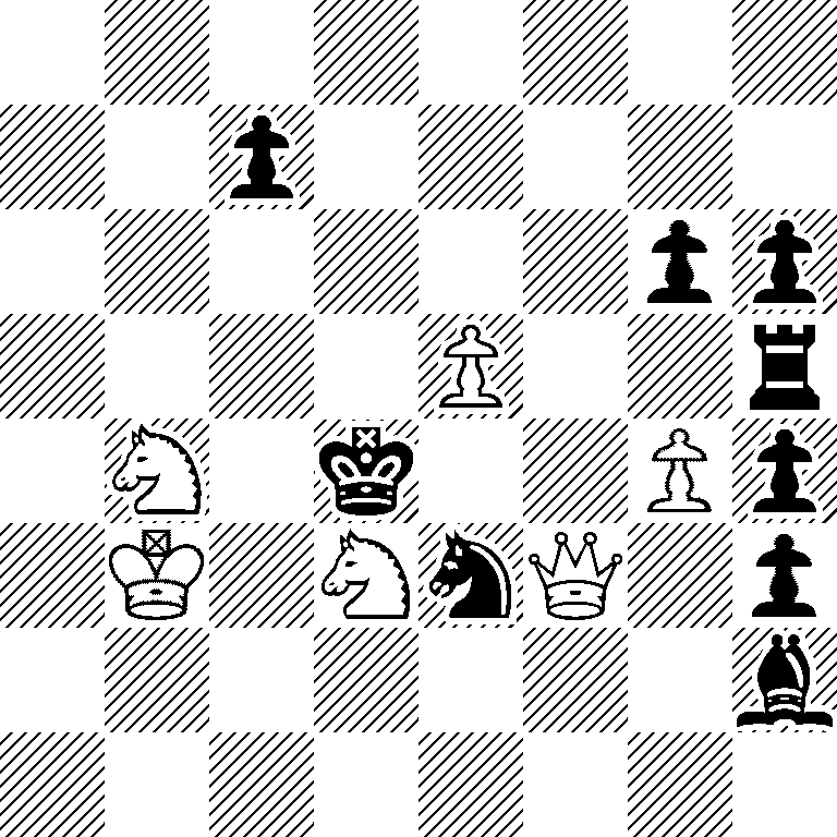 8/2p5/6pp/4P2r/1N1k2Pp/1K1NnQ1p/7b/8
