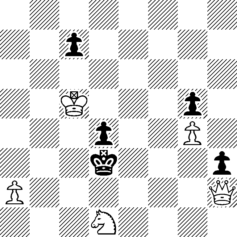 8/2p5/8/2K3p1/3p2P1/3k3p/P6Q/3N4