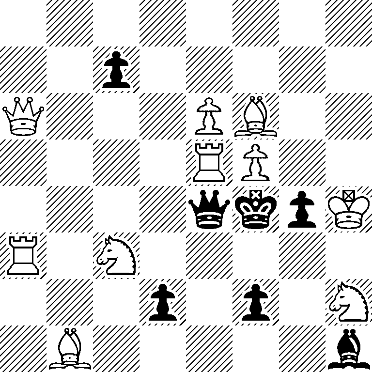 8/2p5/Q3PB2/4RP2/4qkpK/R1N5/3p1p1N/1B5b