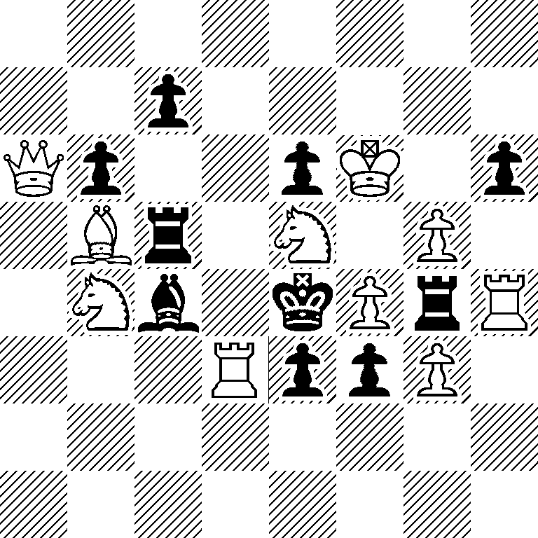 8/2p5/Qp2pK1p/1Br1N1P1/1Nb1kPrR/3RppP1/8/8
