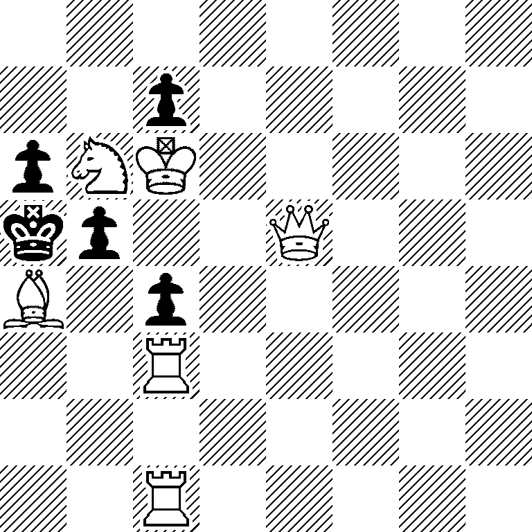 8/2p5/pNK5/kp2Q3/B1p5/2R5/8/2R5