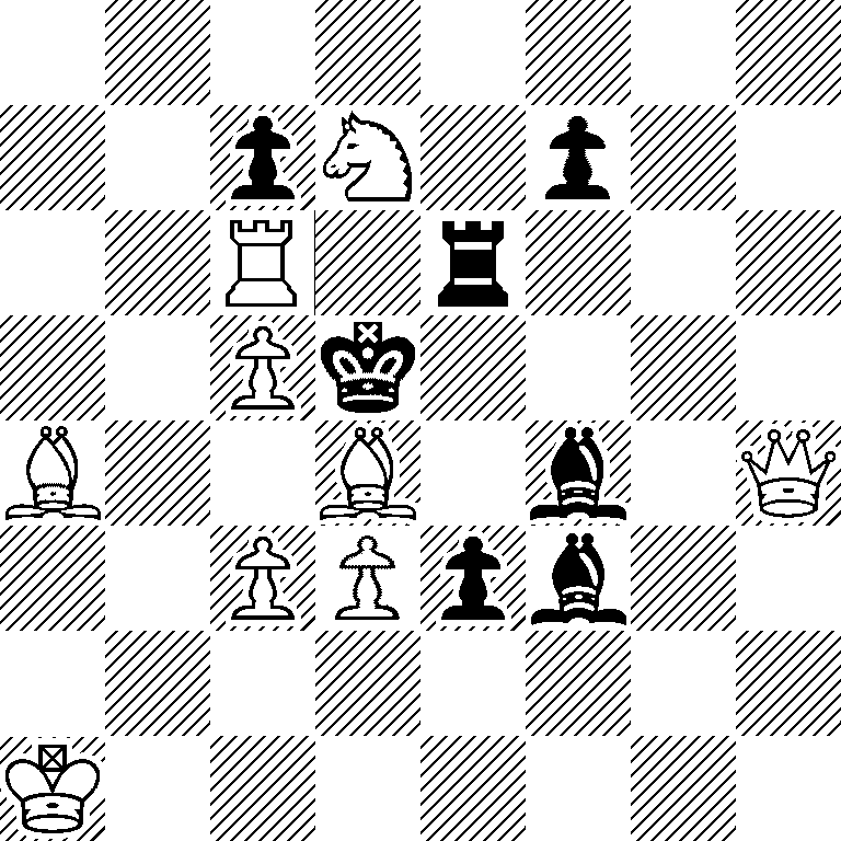 8/2pN1p2/2R1r3/2Pk4/B2B1b1Q/2PPpb2/8/K7