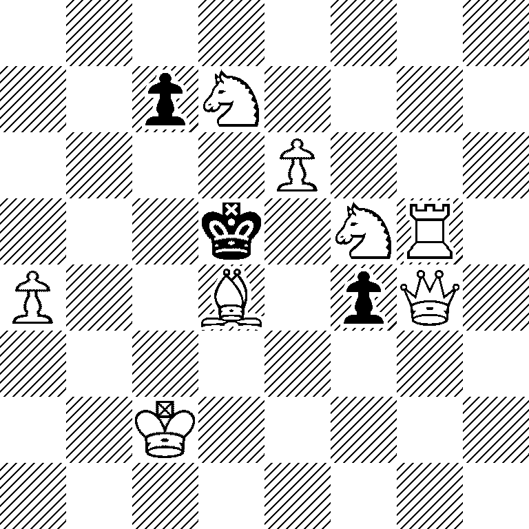 8/2pN4/4P3/3k1NR1/P2B1pQ1/8/2K5/8