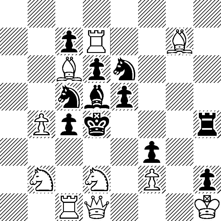 8/2pR2B1/2Bpn3/2nbp3/1Ppk3r/5p2/1N1N1P1p/2RQ3K