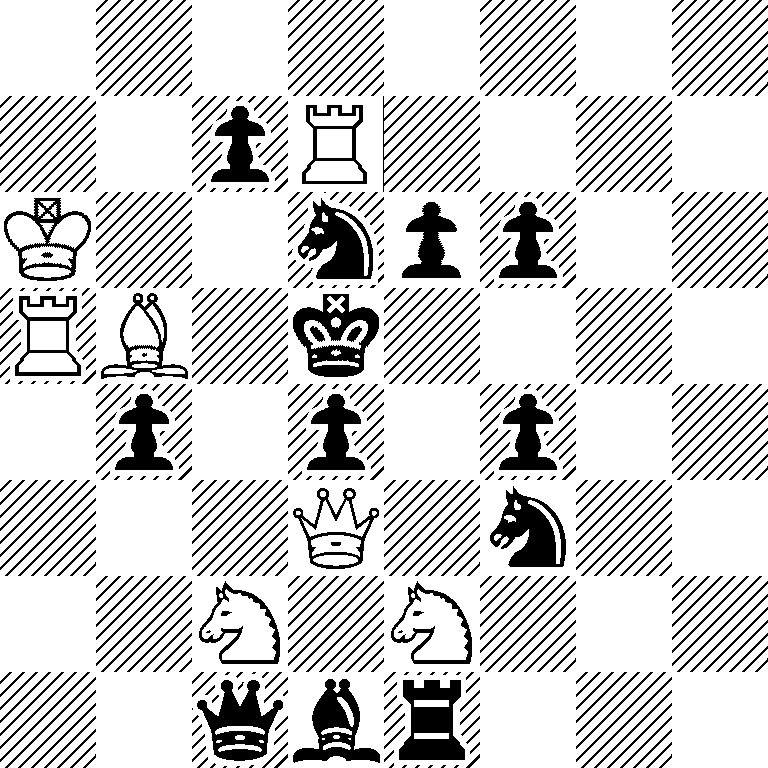 8/2pR4/K2npp2/RB1k4/1p1p1p2/3Q1n2/2N1N3/2qbr3