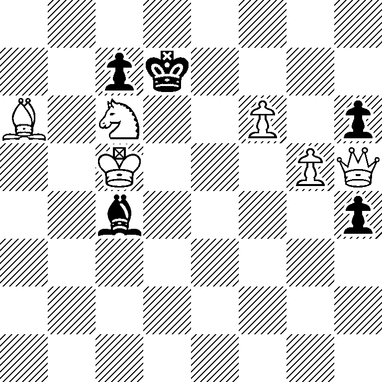 8/2pk4/B1N2P1p/2K3PQ/2b4p/8/8/8