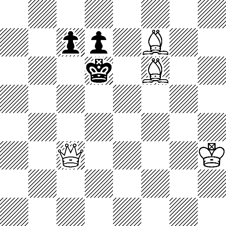 8/2pp1B2/3k1B2/8/8/2Q4K/8/8