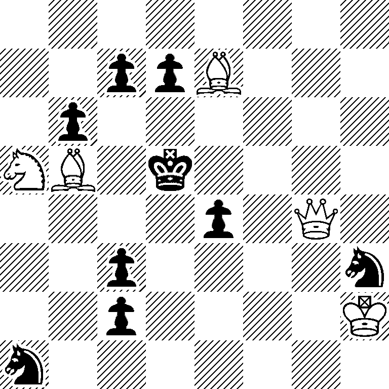 8/2ppB3/1p6/NB1k4/4p1Q1/2p4n/2p4K/n7