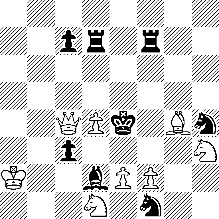 8/2pr1r2/8/8/2QPk1Bn/2p4N/K2bPP2/3N1n2