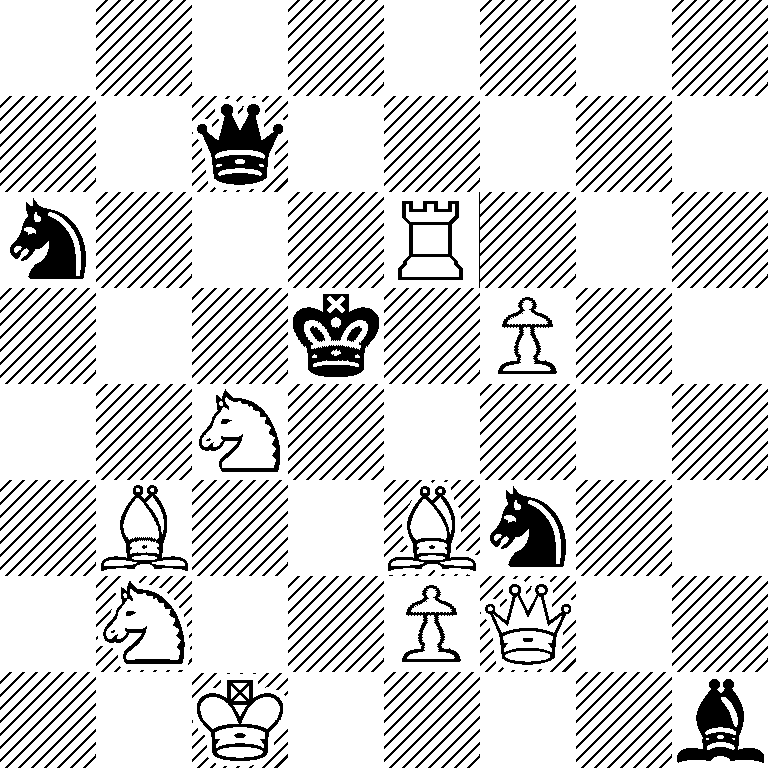 8/2q5/n3R3/3k1P2/2N5/1B2Bn2/1N2PQ2/2K4b