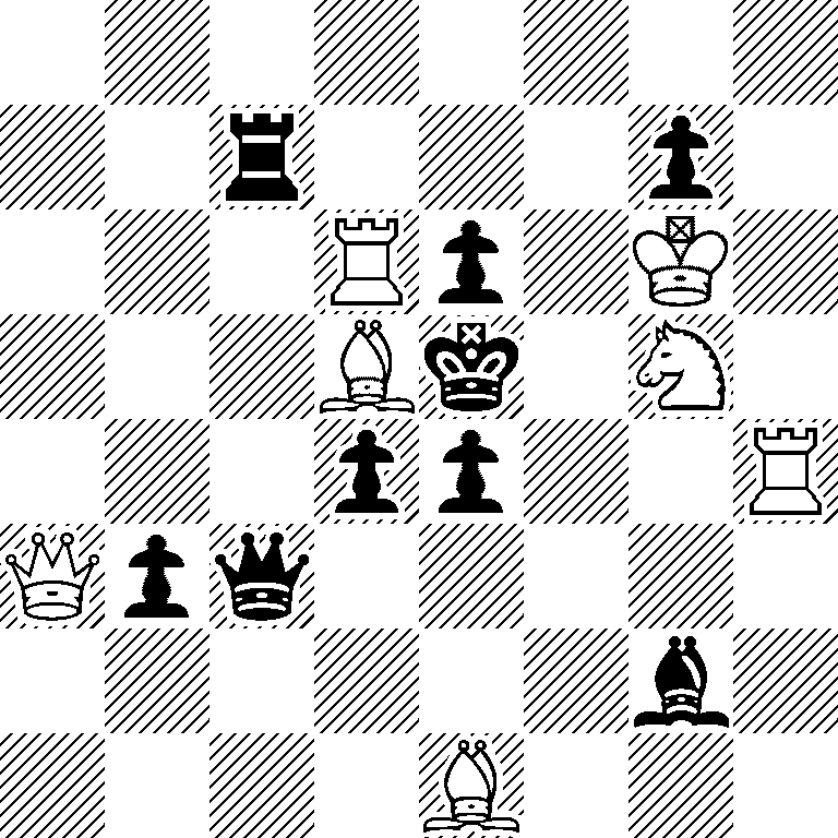 8/2r3p1/3Rp1K1/3Bk1N1/3pp2R/Qpq5/6b1/4B3