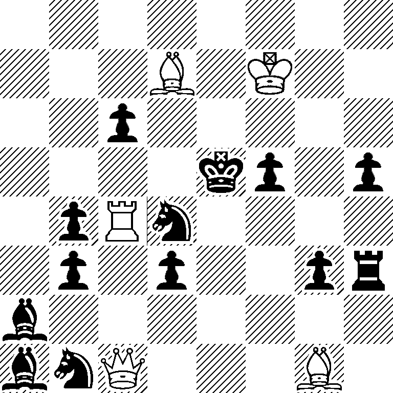 8/3B1K2/2p5/4kp1p/1pRn4/1p1p2pr/b7/bnQ3B1