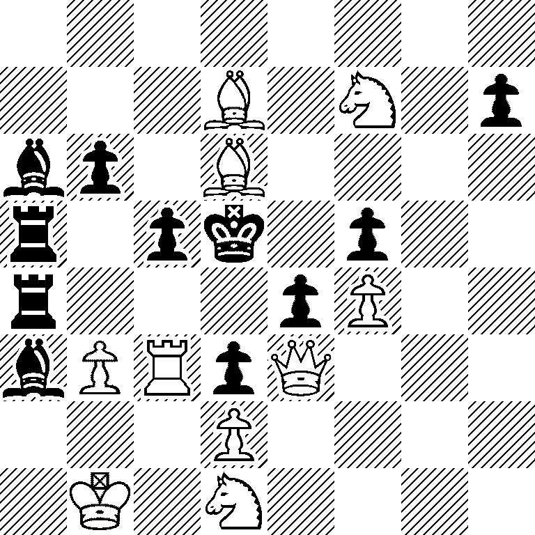 8/3B1N1p/bp1B4/r1pk1p2/r3pP2/bPRpQ3/3P4/1K1N4