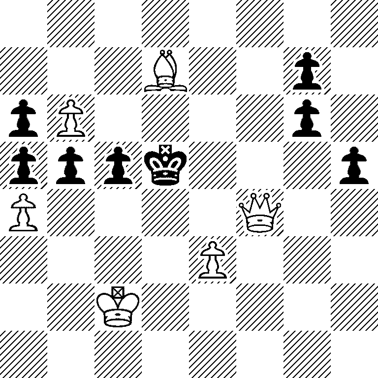 8/3B2p1/pP4p1/pppk3p/P4Q2/4P3/2K5/8