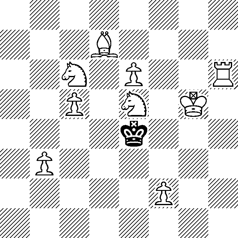 8/3B4/2N1P2R/2P1N1K1/4k3/1P6/5P2/8