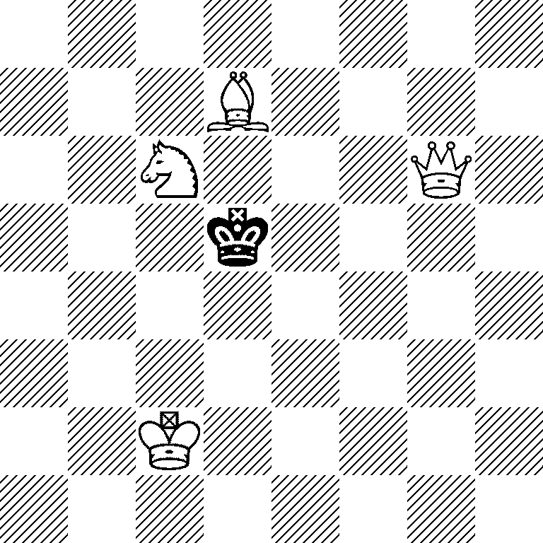 8/3B4/2N3Q1/3k4/8/8/2K5/8