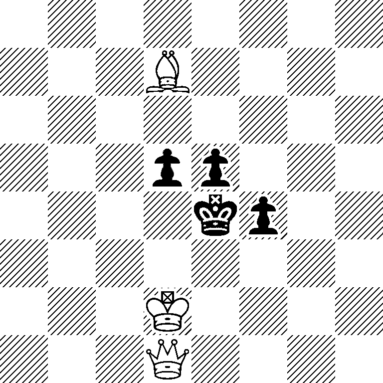 8/3B4/8/3pp3/4kp2/8/3K4/3Q4