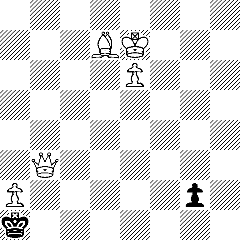 8/3BK3/4P3/8/8/1Q6/P5p1/k7