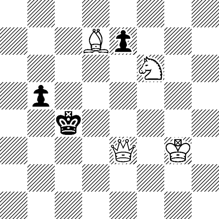 8/3Bp3/5N2/1p6/2k5/4Q1K1/8/8