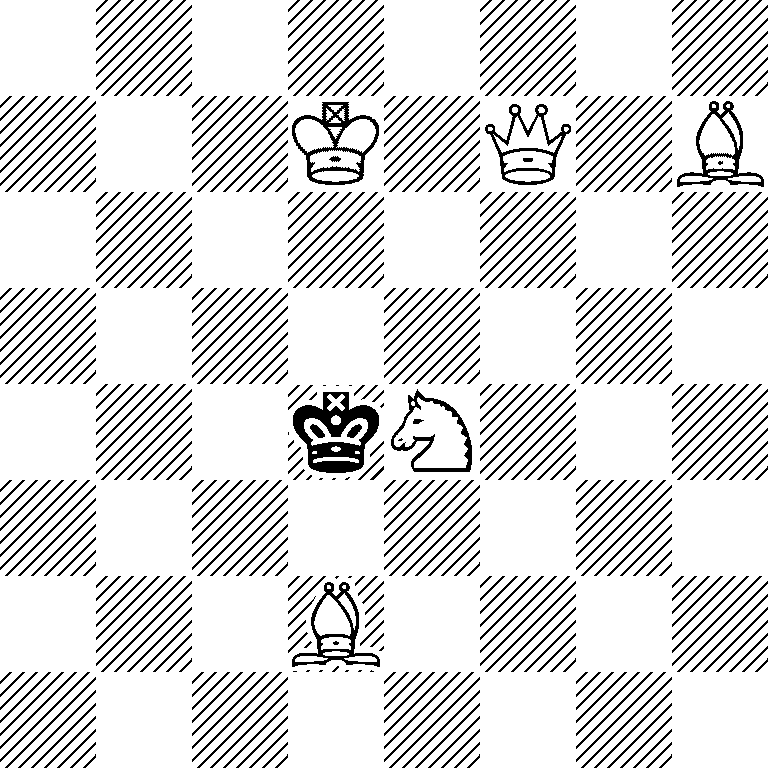 8/3K1Q1B/8/8/3kN3/8/3B4/8