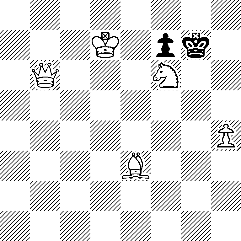 8/3K1pk1/1Q3N2/8/7P/4B3/8/8