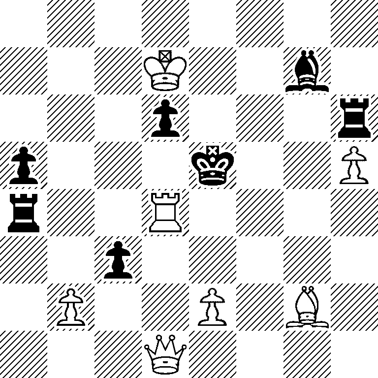 8/3K2b1/3p3r/p3k2P/r2R4/2p5/1P2P1B1/3Q4