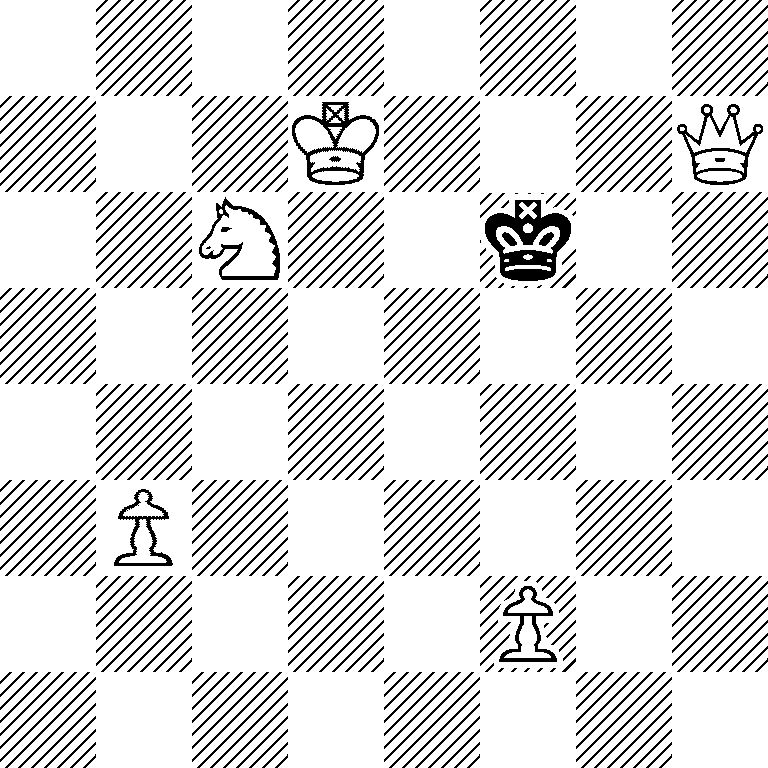 8/3K3Q/2N2k2/8/8/1P6/5P2/8